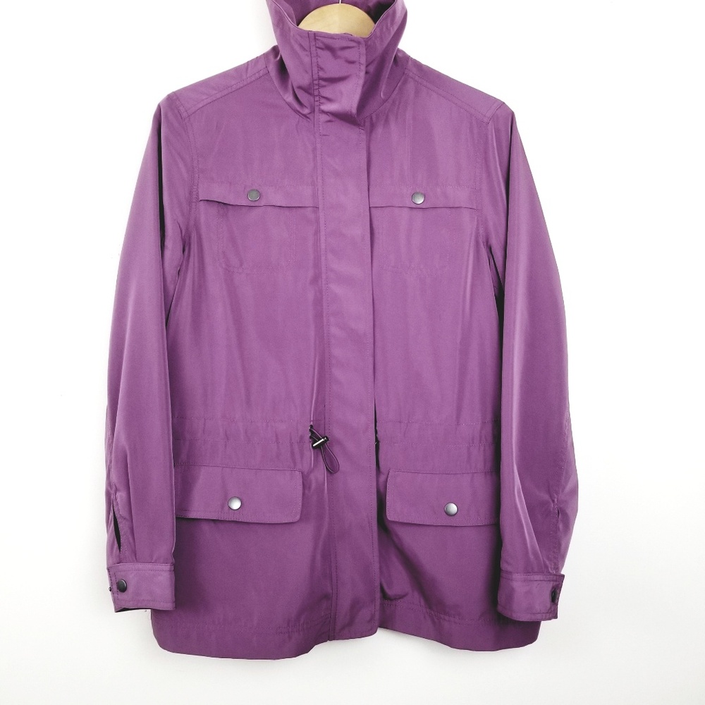 Coldwater Creek Deep Lavender Rain Coat
